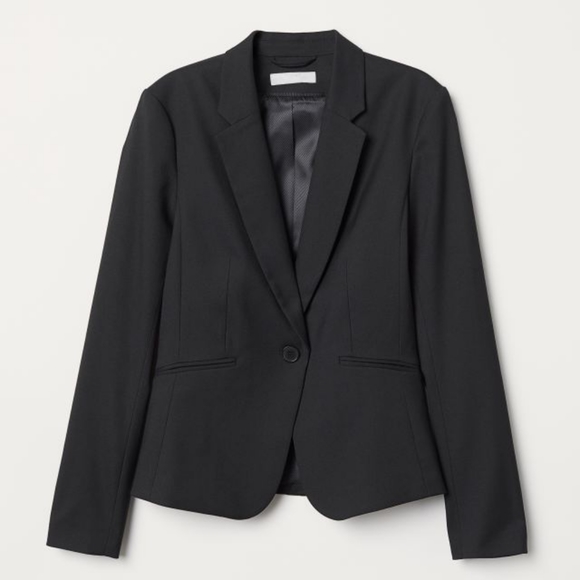 ⚡️SOLD⚡️H&M Black Fitted Blazer Jacket - Picture 3 of 3